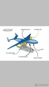 MRIJA- model letadla s osvětlením motorů - 13