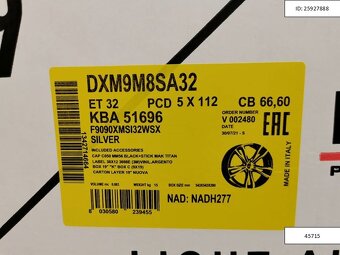 Škoda Kodiaq, Vw Touareg alu disky 9x19 5x112 ET32 1237 - 13