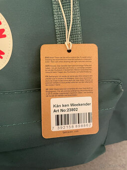 Predám batoh značky Fjällräven Kanken Weekender Frost Green - 13