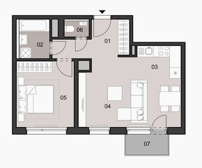 NOVÝ 2i byt 50m2 s parkovaním bez provízie pre RK - 13