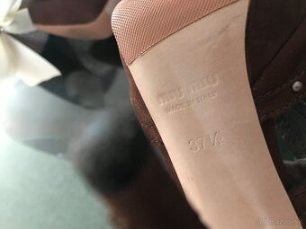 MIU MIU originál damske extravagantne sandalky 37 1/2 - 13