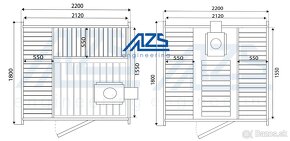 ZÁHRADNÁ SUDOVÁ SAUNA QUADRO 180 сm DIY - 13