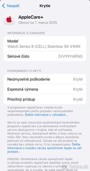 Apple Watch 8 41mm LTE Stainless Steel Gold - záruka - 13