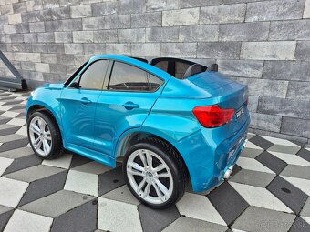 ⏩ Elektrické autíčko BMW X6M - lakované - modré - 13