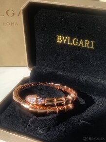 BVLGARI Serpenti Viper náramok, Rose gold - 13