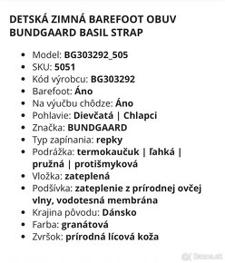 DETSKA ZIMNÁ OBUV BUNDGAARD BASIL R25 - 13