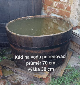 Dřevěné sudy a kádě od 100l - 1700l na vodu atd. - 13