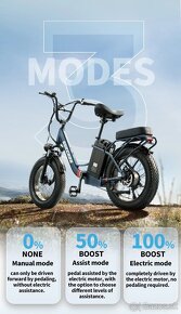 Výkonný mestský ebike Burchda 1000W,31.5Ah,45km/h,200km,nový - 13