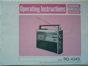 Rádio-magnetofón NATIONAL PANASONIC RQ-434 SD - 13