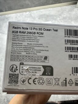 Xiaomi Redmi note 13Pro 8G/256GB - 13