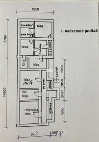 GEČA: 5 izbový rodinný dom. Vhodný aj na PODNIKANIE. 571 m2 - 13