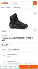 NOVE pracovne bezpecnostne topanky ELTEN goretex, vel. 45 - 13