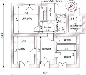 Rodinný dom pod horou s pozemkom 650 m2, Trenčín - Kubrá - 13