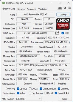 Intel Xeon 8C/16T/ RX5700XT 8GB/ 16GB RAM/ 768GB SSD/ 600W - 13