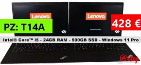 Notebook Lenovo ThinkPad - i5/16GB RAM/500GB SSD/ Win 11 Pro - 13