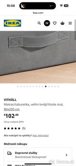 Jednolôžkový matrac Ikea VITHALL - 13