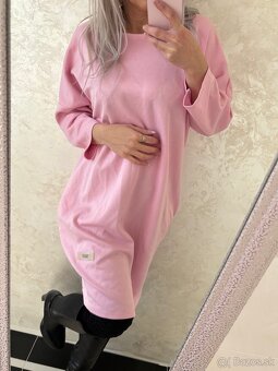 Damska oversize tunika/šaty babypink - 13