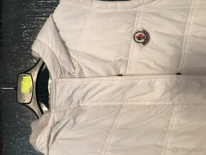 MONCLER originál white damska zimna  vesticka L - 13