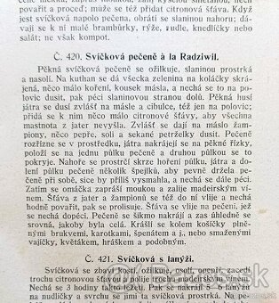 Kuchařská kniha z roku 1914, dobová vazba, zlacený popis - 13