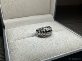 Briliantovy prsten 14k biele zlato - 13