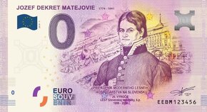 0 euro bankovka / 0 € souvenir - 2019,2018 - 13