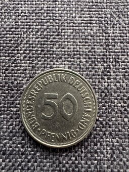 Nemecko - 50 Pfennig 7 ks : 1950, 1966, 1979, 1990, 1992 - 13