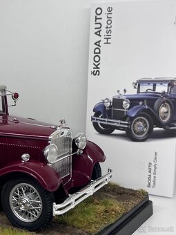 1:18 1932 ŠKODA 860 Cabriolet Closed - Burgundy - ABREX - 13