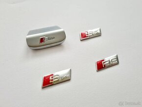 AUDI SLINE LOGO EMBLEM ZNAK DO VOLANTU - 13