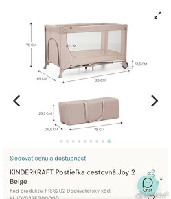 Cestovná postieľka Kinderkraft - 13