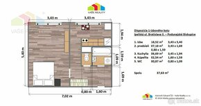 Na prenájom 1-izbový byt, 38 m², Ipeľská ulica, voľný ihneď - 13