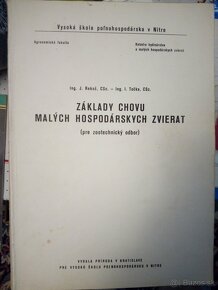 Chov, Poľnohospodárstvo odborná literatúra  III. - 13