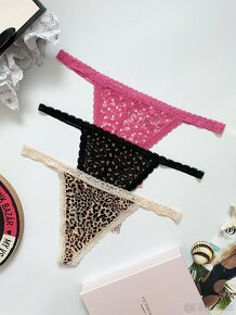 Victoria’s Secret PINK nohavičky tanga L - 13