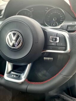 VOLANT VOLKSWAGEN R RLINE kožený ČERVENÉ PREŠÍVANIE - 13