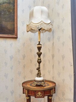 Bronzová figurální lampa - 13