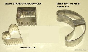 RETRO FORMIČKY, KOŠÍČKY, ORIEŠKY, VYKRAJOVAČKY, TRUBIČKY - 13