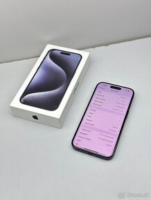 iPhone 15 PRO BLUE TITANIUM ORIGINÁL STAV PRÍSLUŠENSTVO - 13