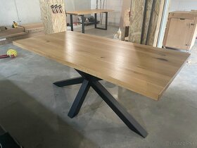 Masívny dubový stôl - Jedálenský - 13