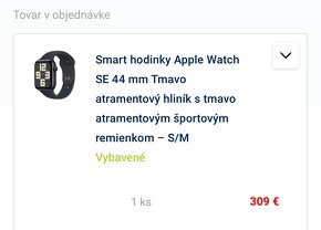 Apple Watch SE 44 mm 2023 Tmavo atramentový hliník S/M - 13