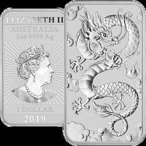 Dollar 2019 1 oz Dragon Rectangular - 13