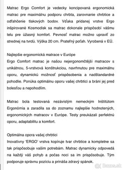 Úplne NOVÉ Dormeo Ergo Comfort  90x200 - 13