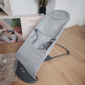 Babybjörn lehatko s mesh grey potahom+ krabica - 13