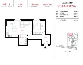 CENTRUM-Štefánikova-2 izbový byt - 13