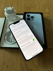 iPhone 13 Pro 256 gb Sierra Blue v záruke + príslušenstvo - 13