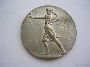 AE postr. medaila 1910 I.medzinárodná lovecká výstava Viedeň - 13