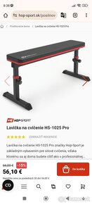 Lavička na cvičenie HS-1025 Pro - 13