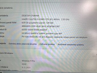 Notebook 14" DELL.Intel i5-6300U 2x2,40GHz.8gb ram.120gb SS - 13