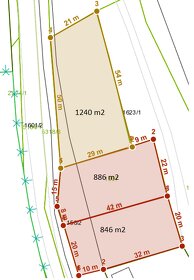 Predám stavebný pozemok o celkovej výmere 4184 m2 - 13