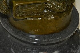Bronzová socha - Justicia na mramoru - XXL-101 cm - 13