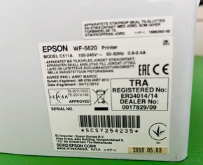 Tlačiareň Epson WorkForce Pro WF 5620, farebná - 13