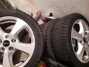 Škoda Octavia, VW, Predám 4ks zimne Borbet alu disky 17" - 13